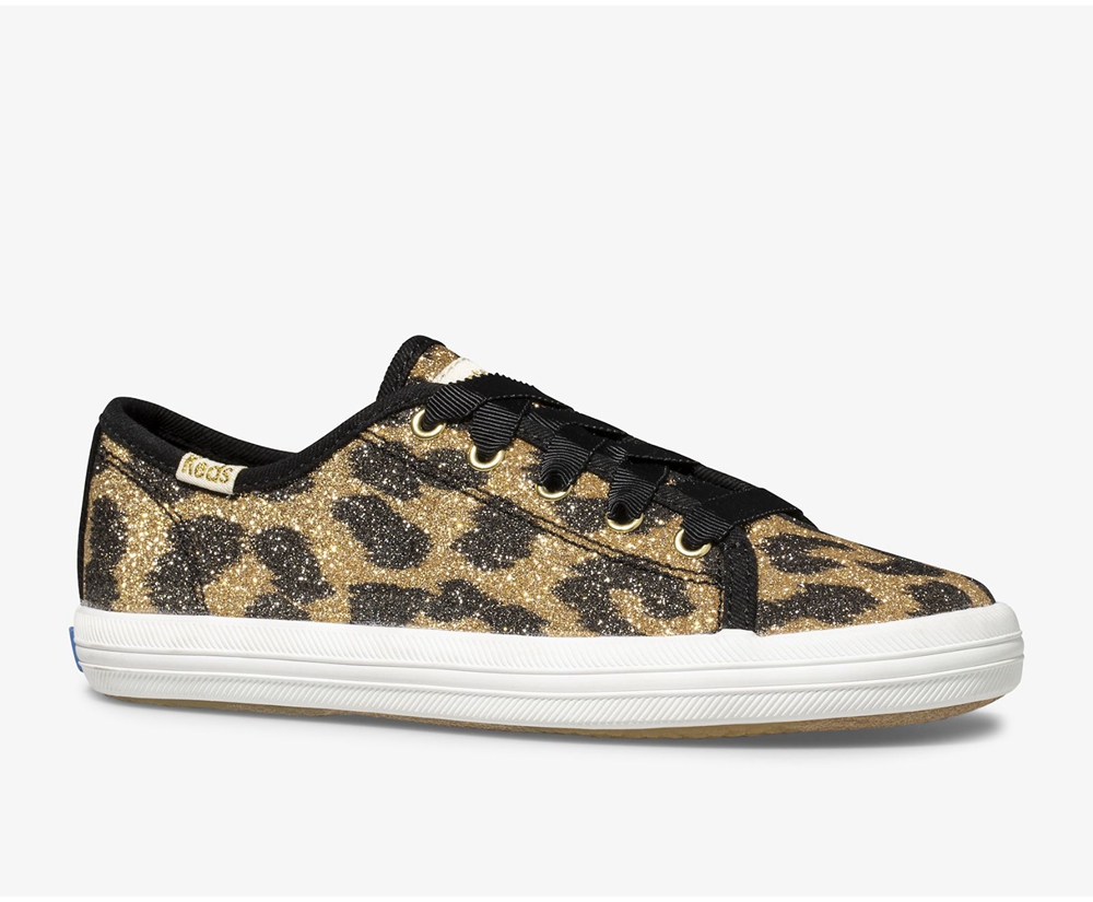 Tenis Keds Niña Leopardo - Kate Spade New York Kickstart Glitter Leopard - 7239-VPFBY